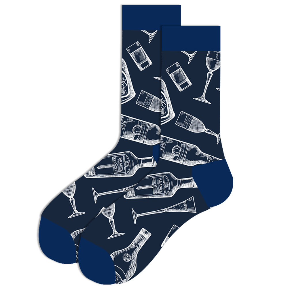 Fruits, Snacks & Space Socks 1 Pair Set