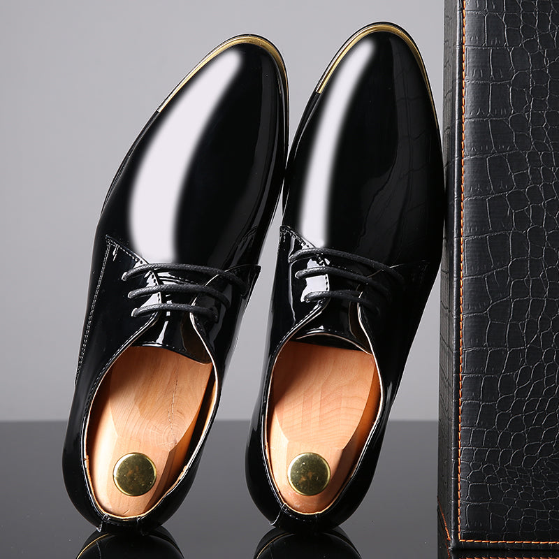 Men's Classic Shiny Plain Derby