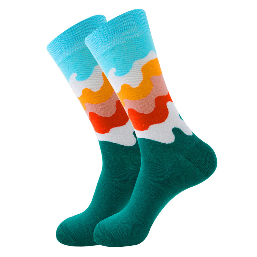 Fruits, Snacks & Space Socks 1 Pair Set
