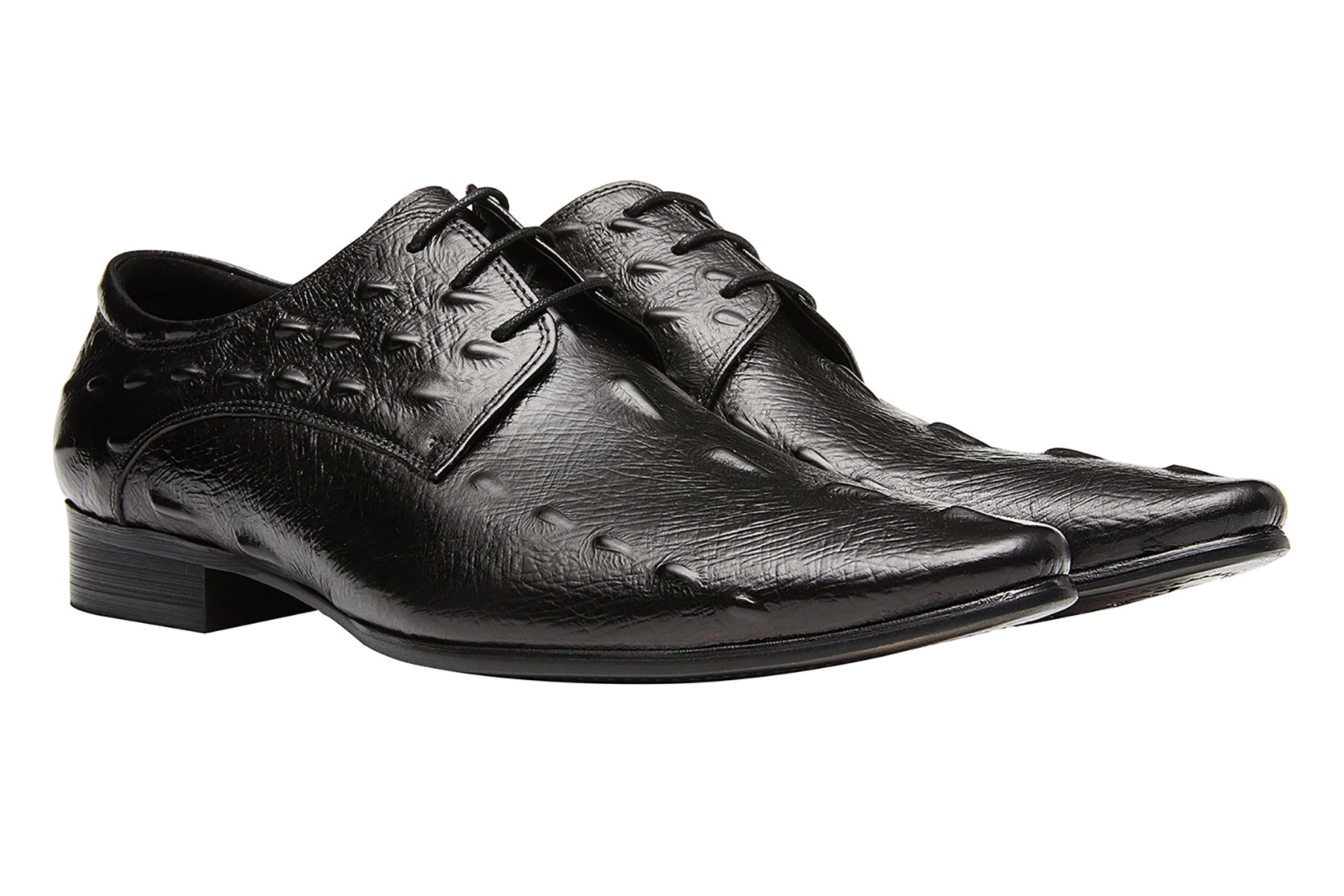Zapatos Derby con punta de cocodrilo para hombre