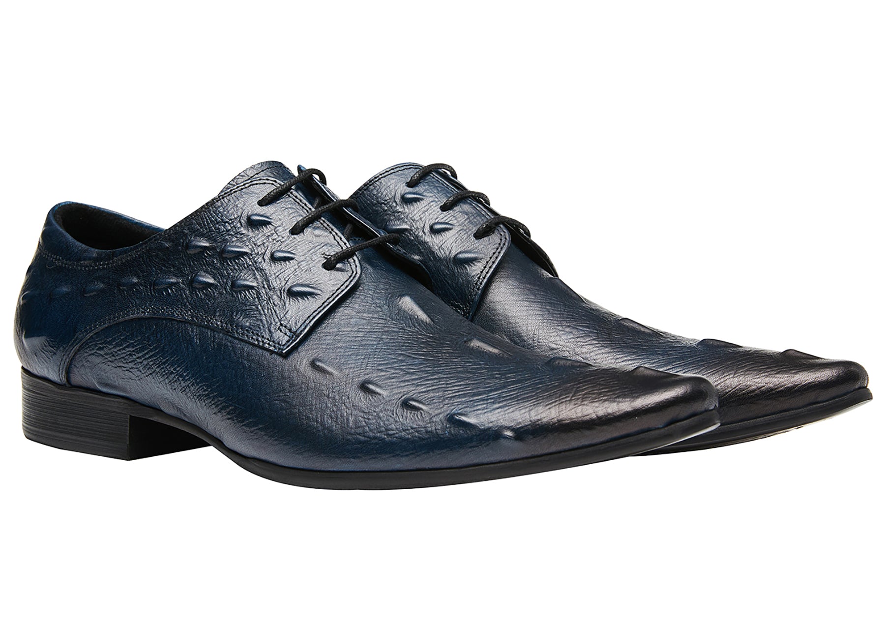 Zapatos Derby con punta de cocodrilo para hombre