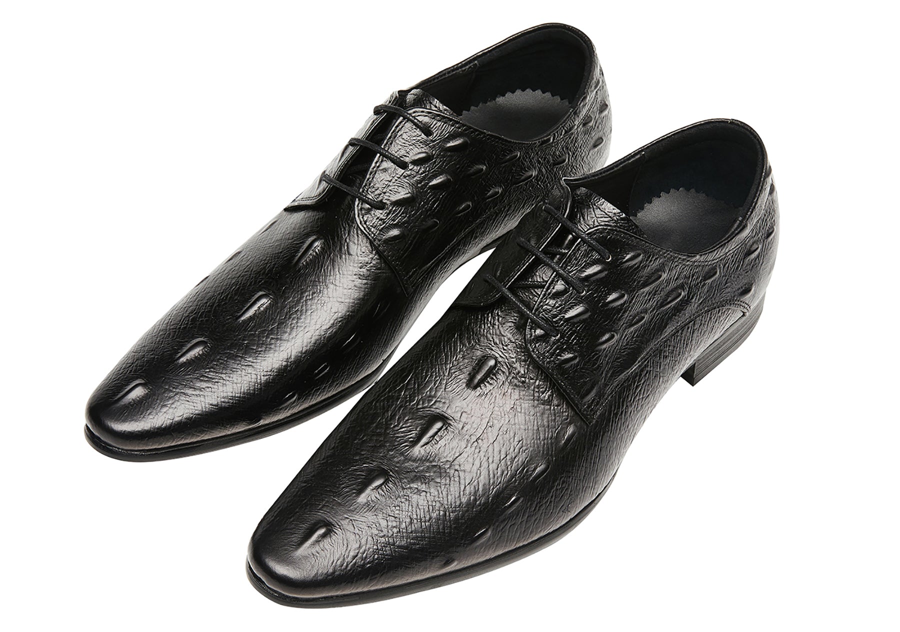 Zapatos Derby con punta de cocodrilo para hombre