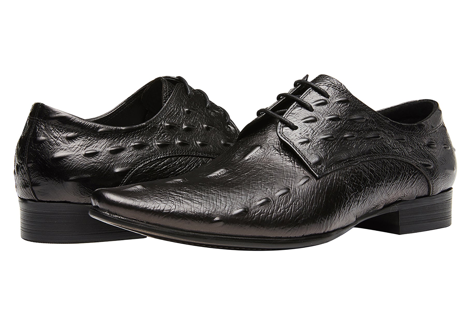 Zapatos Derby con punta de cocodrilo para hombre