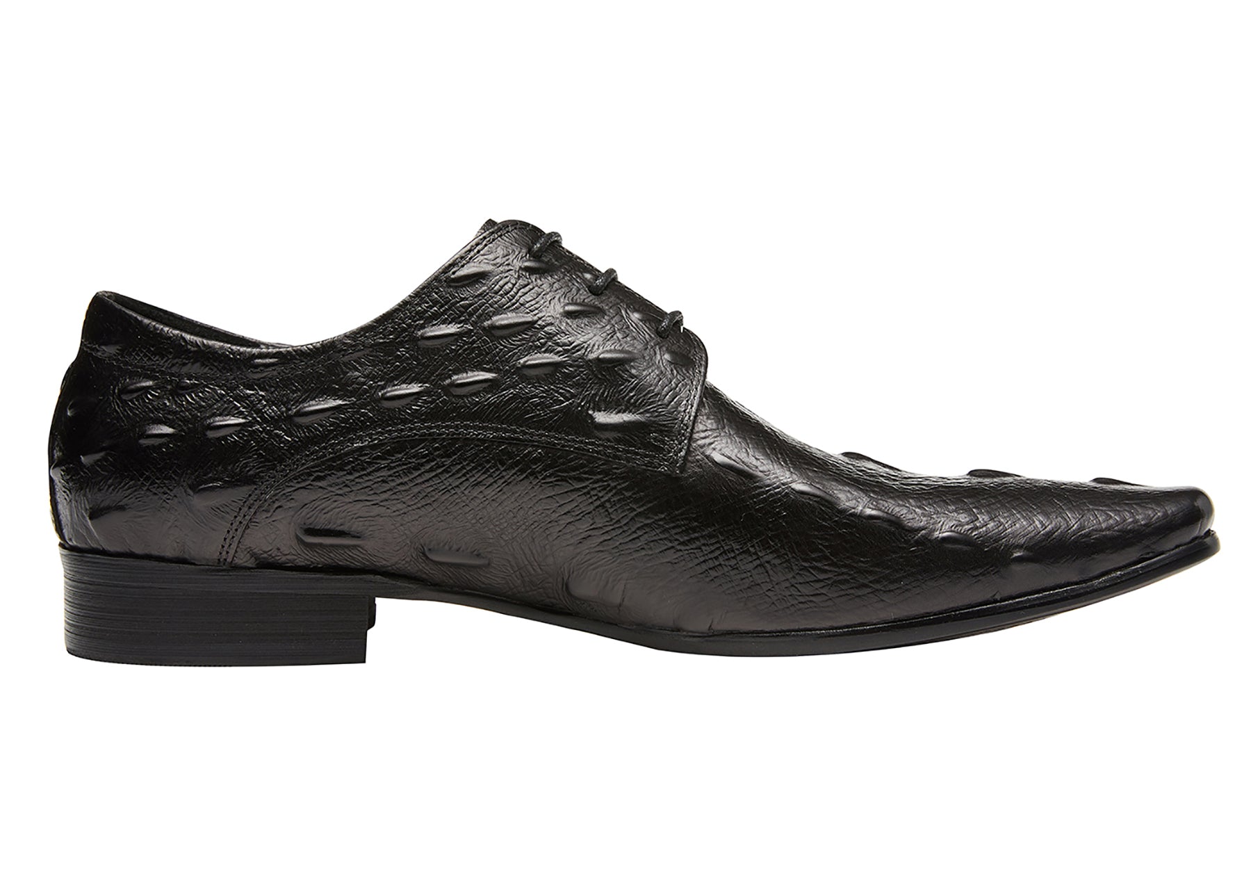 Zapatos Derby con punta de cocodrilo para hombre