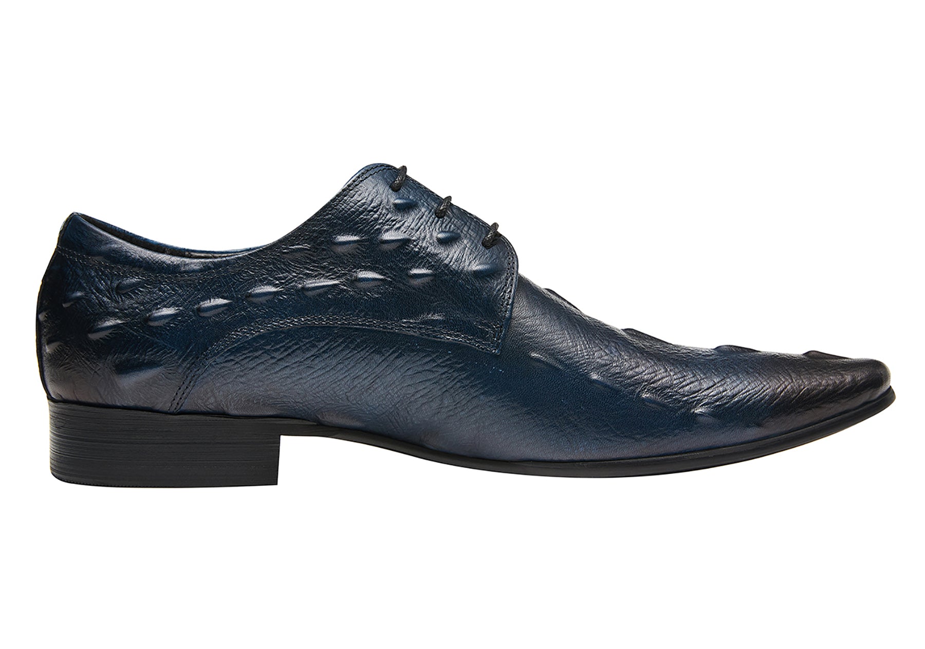 Zapatos Derby con punta de cocodrilo para hombre