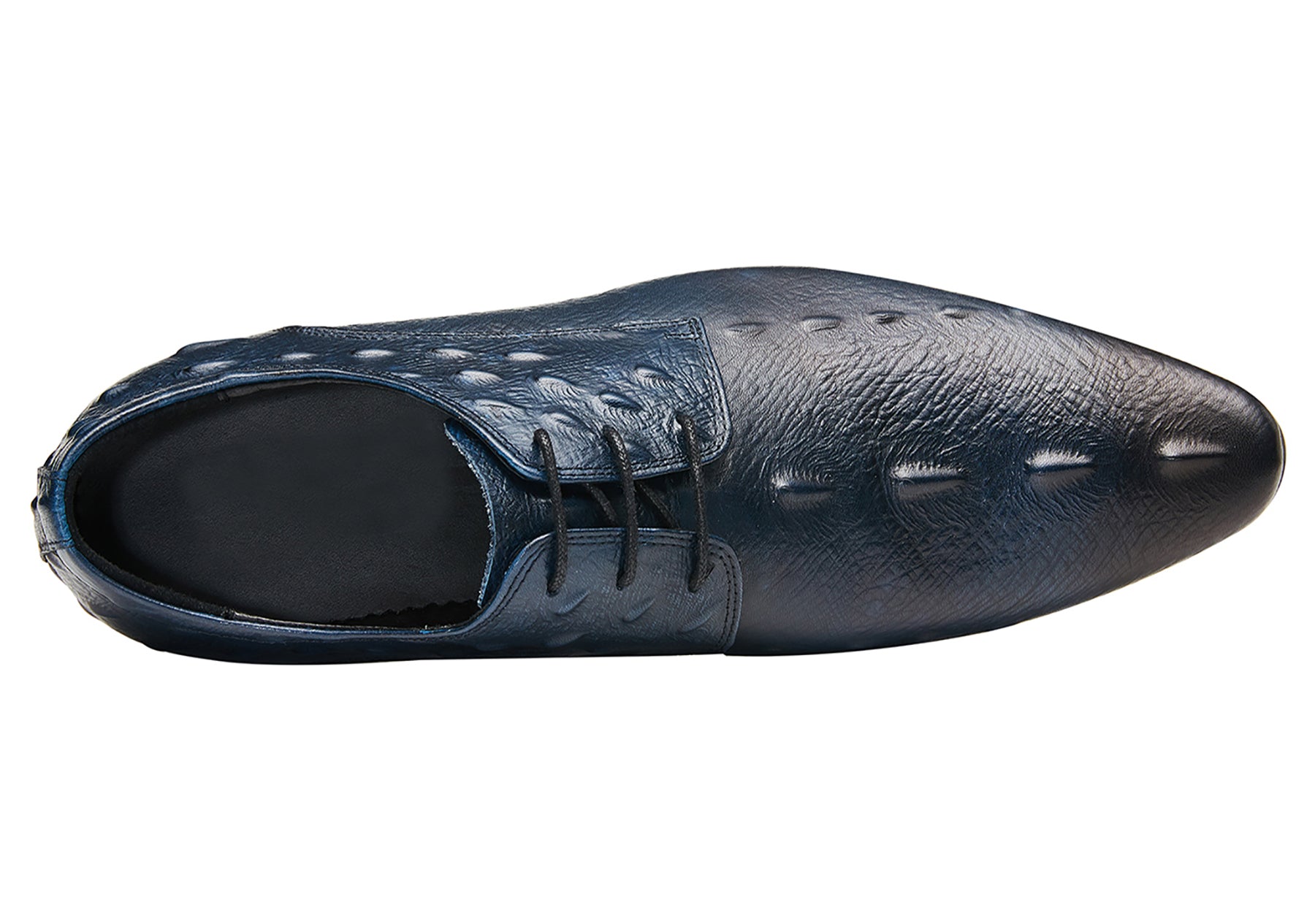 Zapatos Derby con punta de cocodrilo para hombre