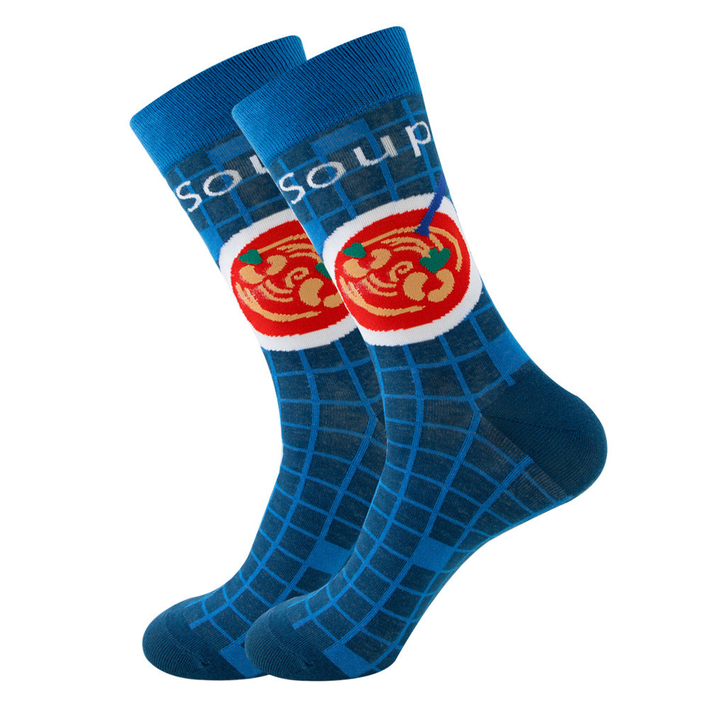 Fruits, Snacks & Space Socks 1 Pair Set