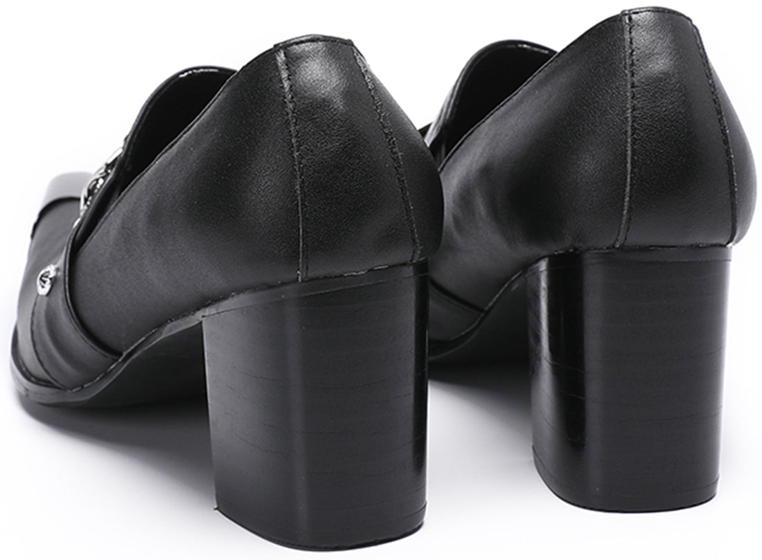 Zapatos de salón Opera sin cordones de zafiro para hombre