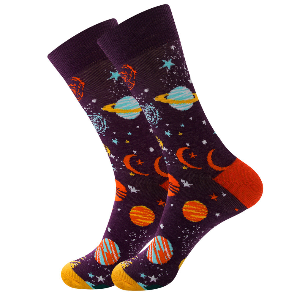Astronaut Cotton Socks 1 Pair Set