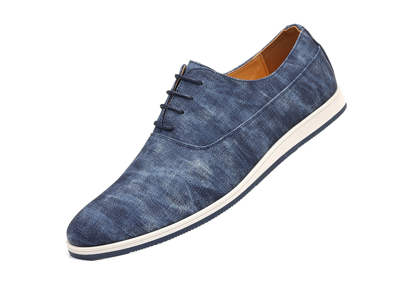 Men's Plain Toe Denim Oxfords