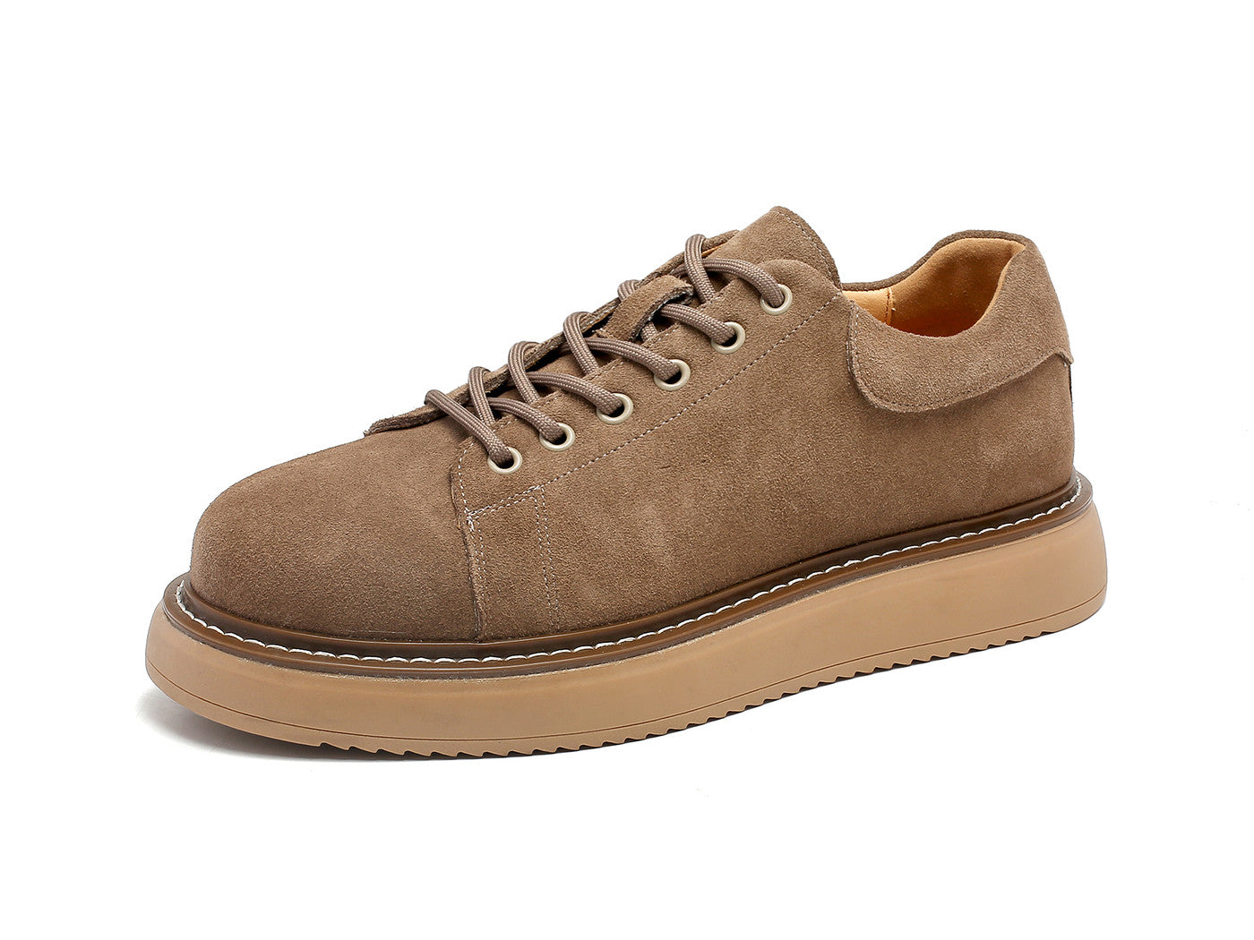 Zapatillas skate gruesas de ante para hombre