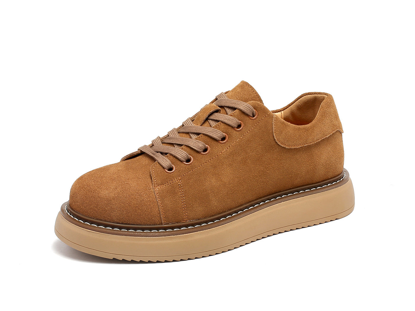 Zapatillas skate gruesas de ante para hombre
