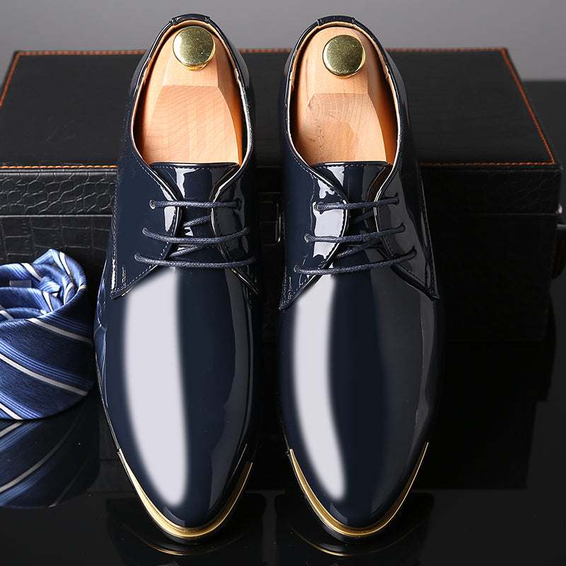 Men's Classic Shiny Plain Derby