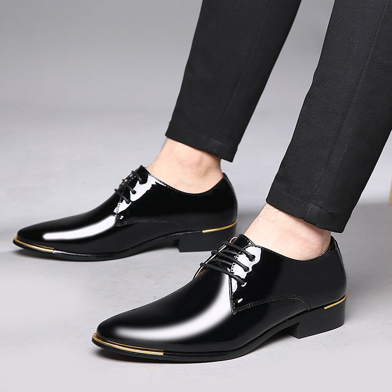 Men's Classic Shiny Plain Derby