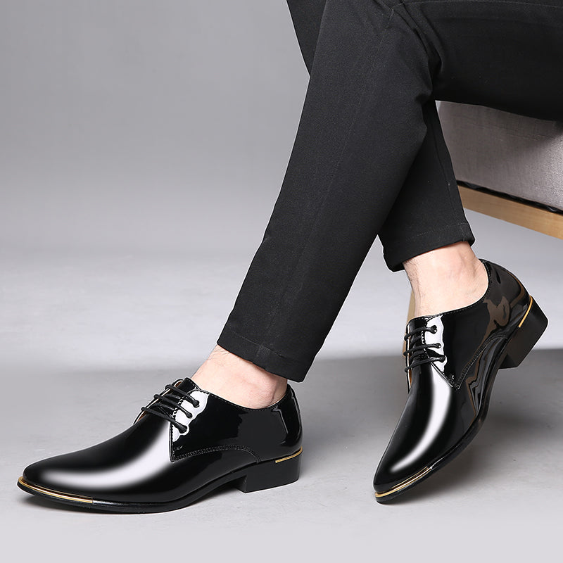 Men's Classic Shiny Plain Derby