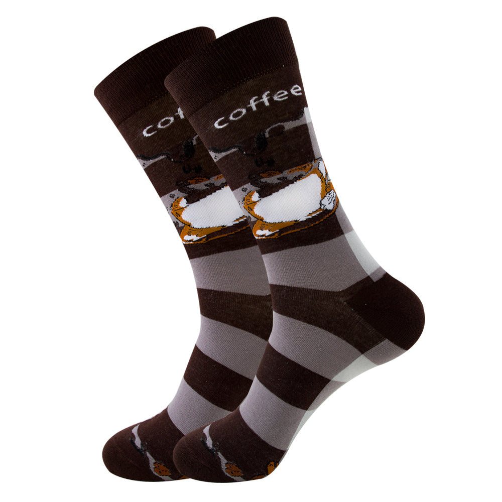 Fruits, Snacks & Space Socks 1 Pair Set