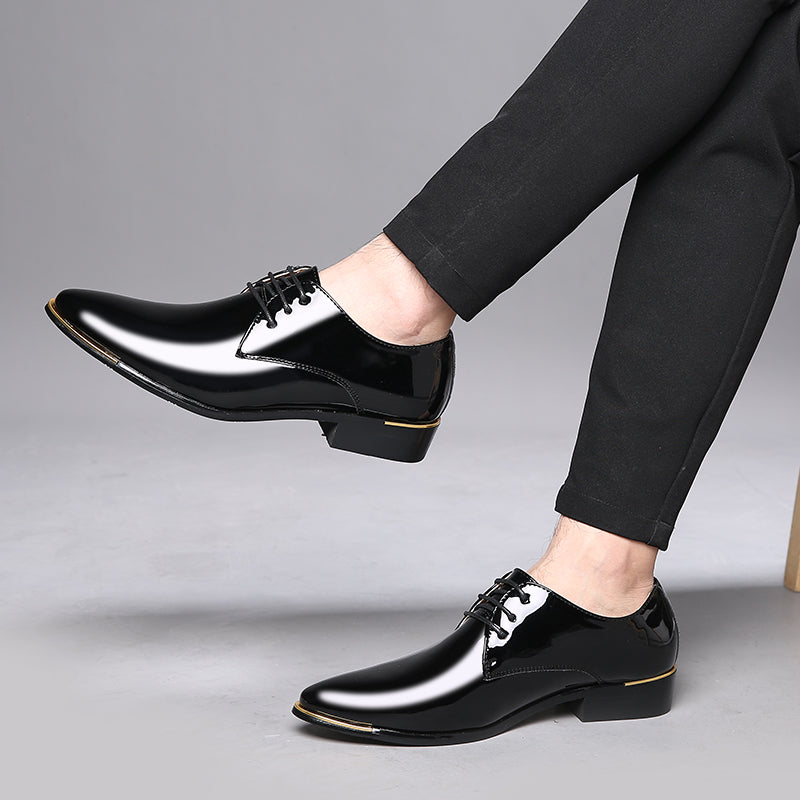 Men's Classic Shiny Plain Derby