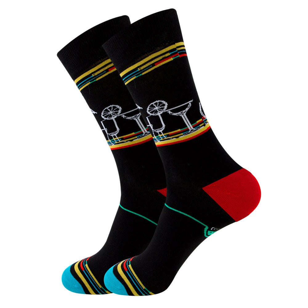 Fruits, Snacks & Space Socks 1 Pair Set