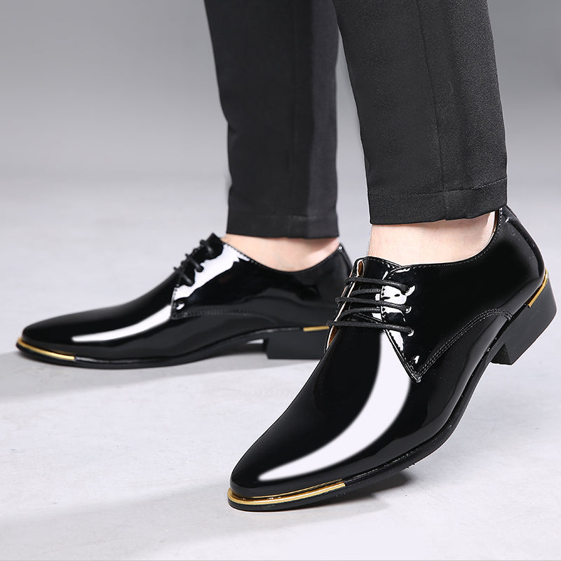 Men's Classic Shiny Plain Derby