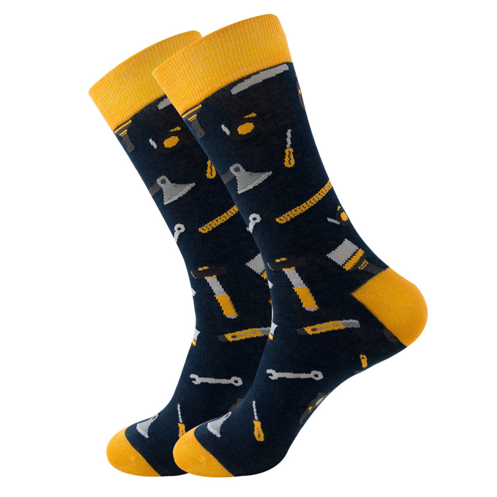 Fruits, Snacks & Space Socks 1 Pair Set