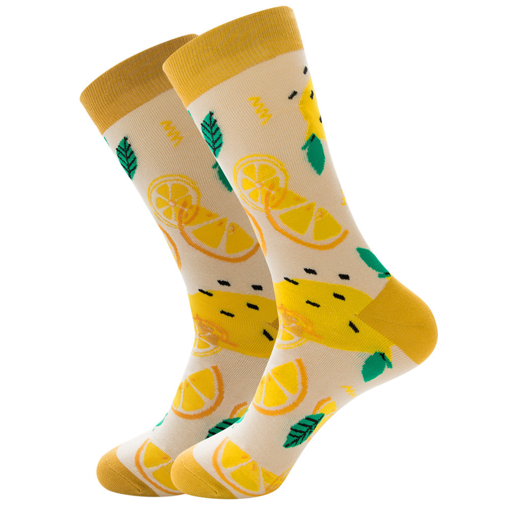 Fruits, Snacks & Space Socks 1 Pair Set