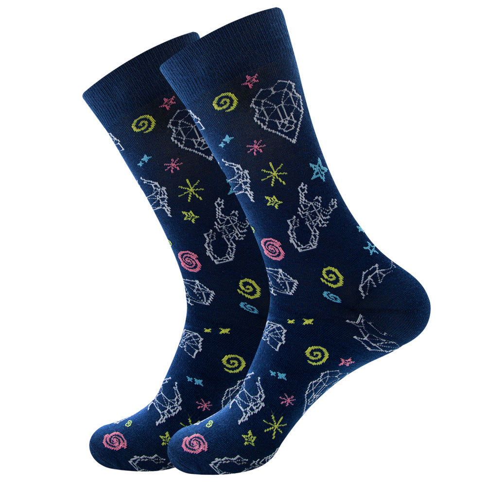 Fruits, Snacks & Space Socks 1 Pair Set