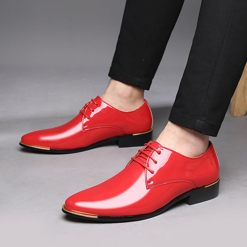 Men's Classic Shiny Plain Derby
