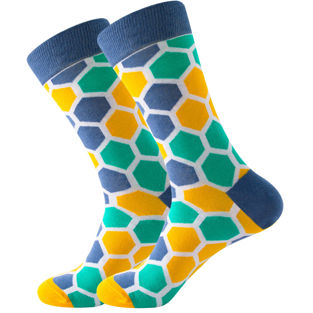 Vibrant Cotton Socks 1 Pairs Set