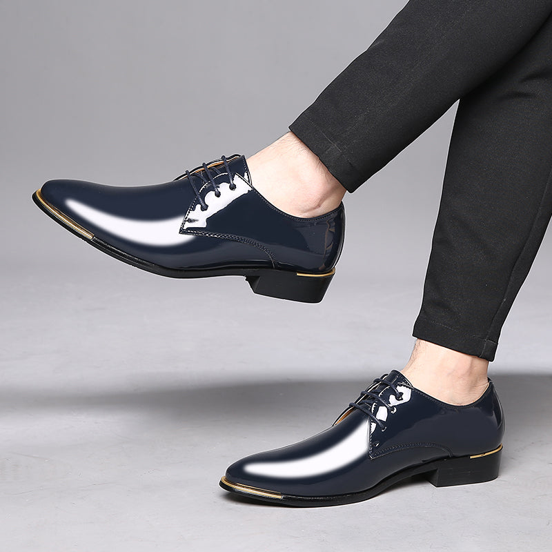 Men's Classic Shiny Plain Derby