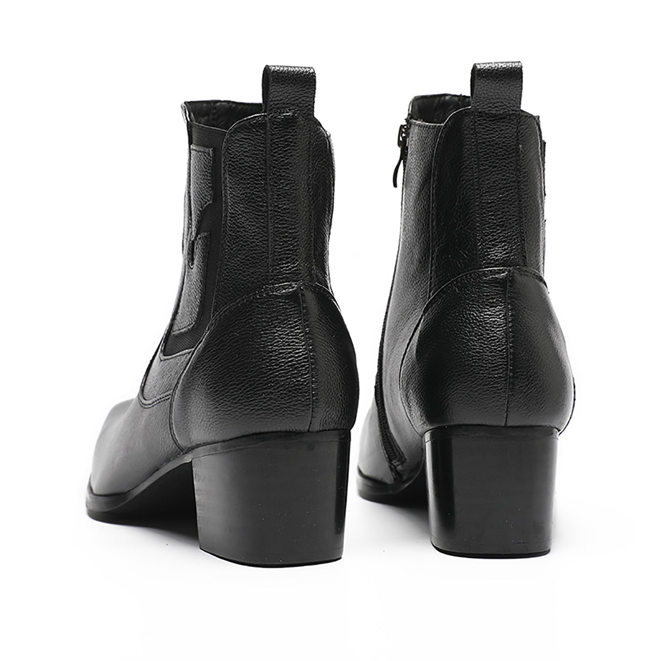 Men's Western Boots Cap Toe Zipper