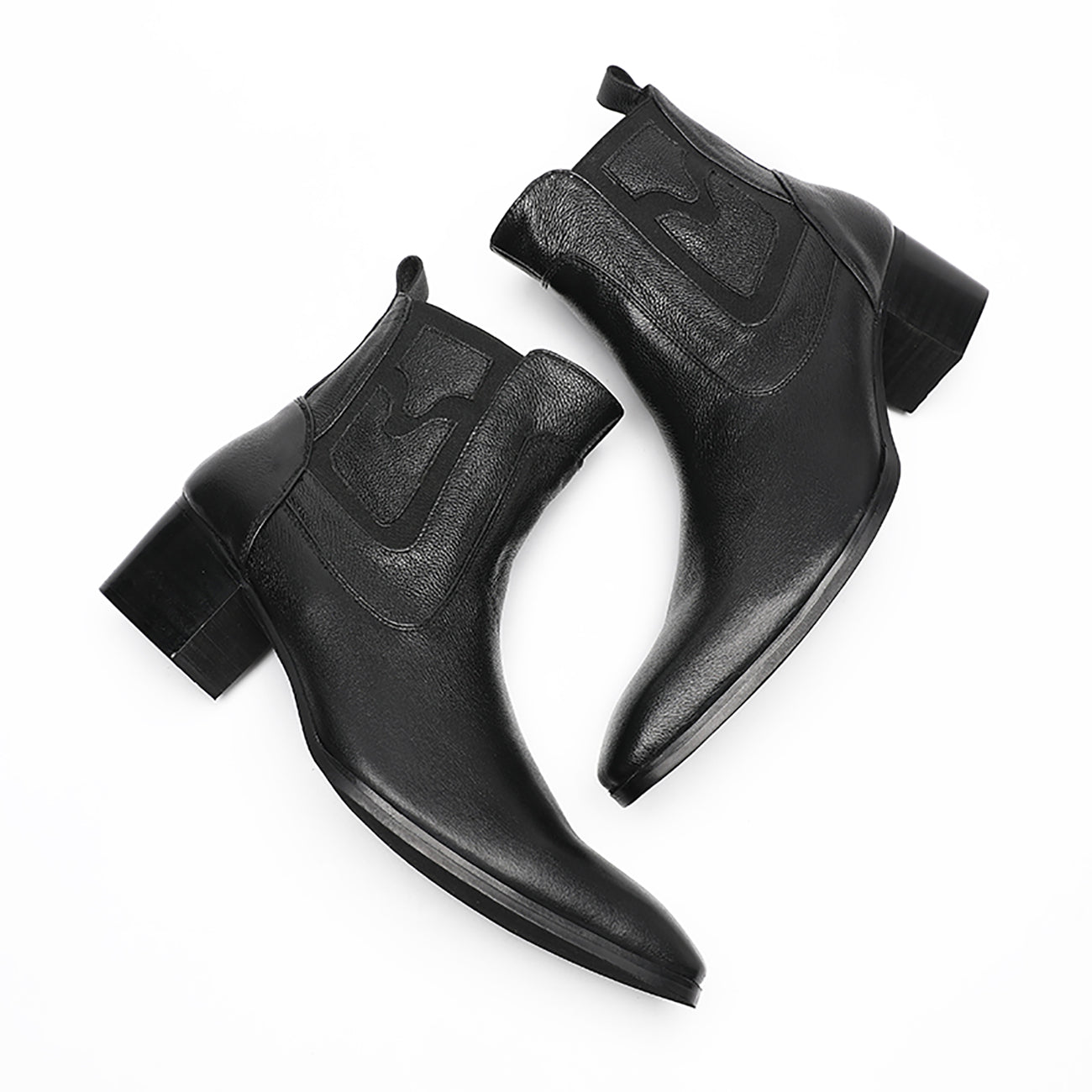 Men's Western Boots Cap Toe Zipper