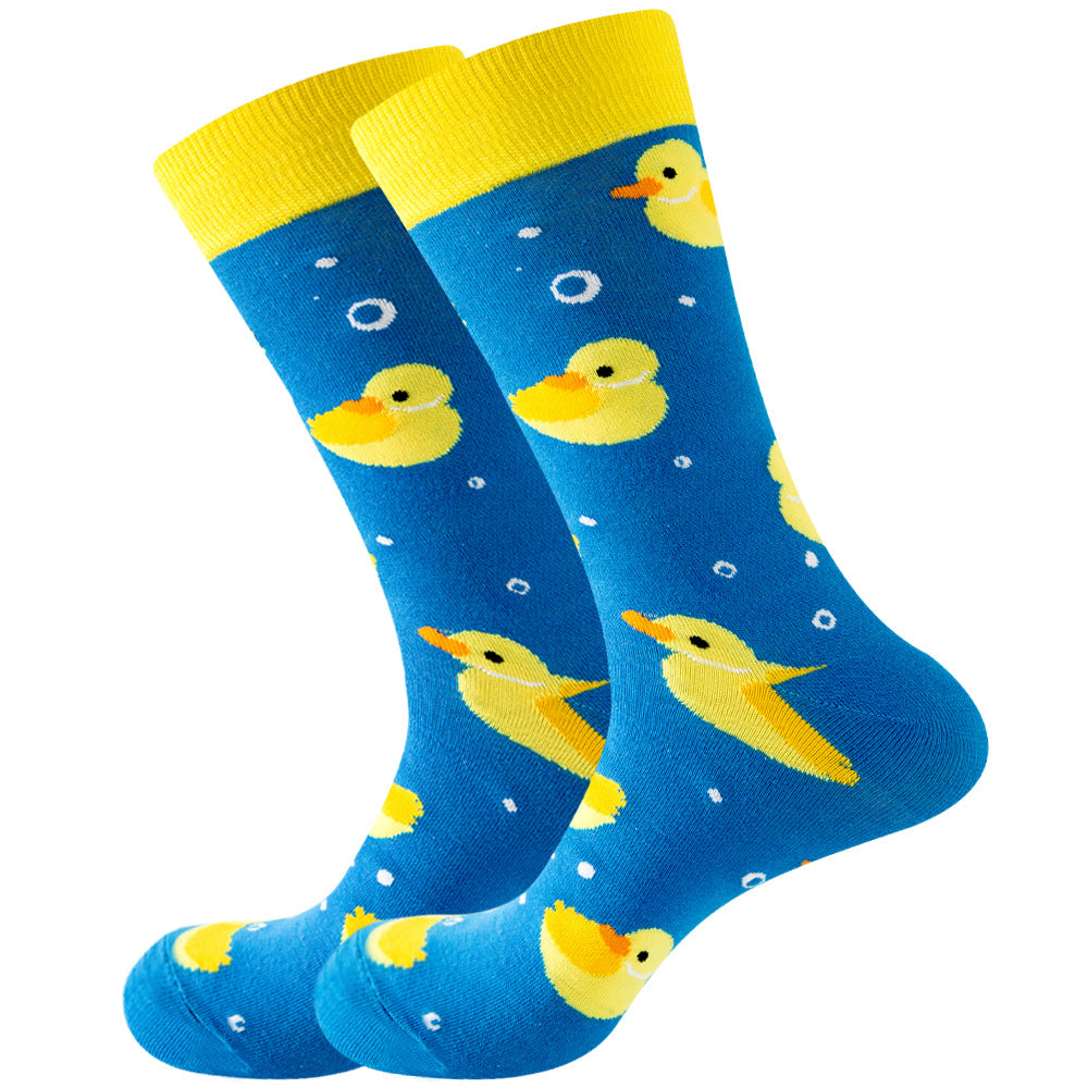 Juego de 1 par de calcetines de algodón de colores
