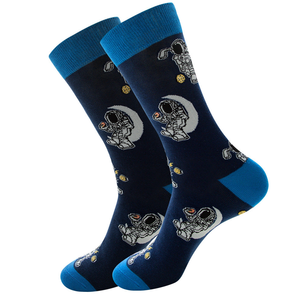 Fruits, Snacks & Space Socks 1 Pair Set