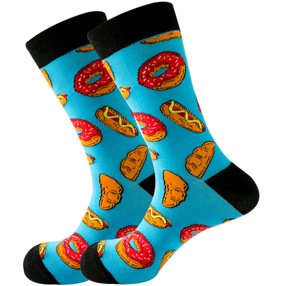 Juego de 1 par de calcetines de algodón de colores