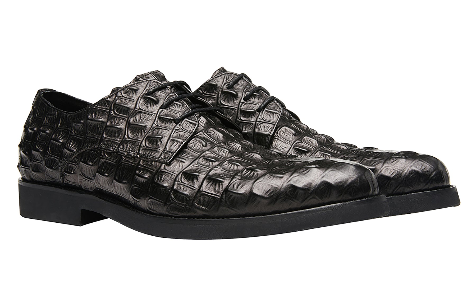 Zapatos cómodos Derby de piel con cordones para hombre 
