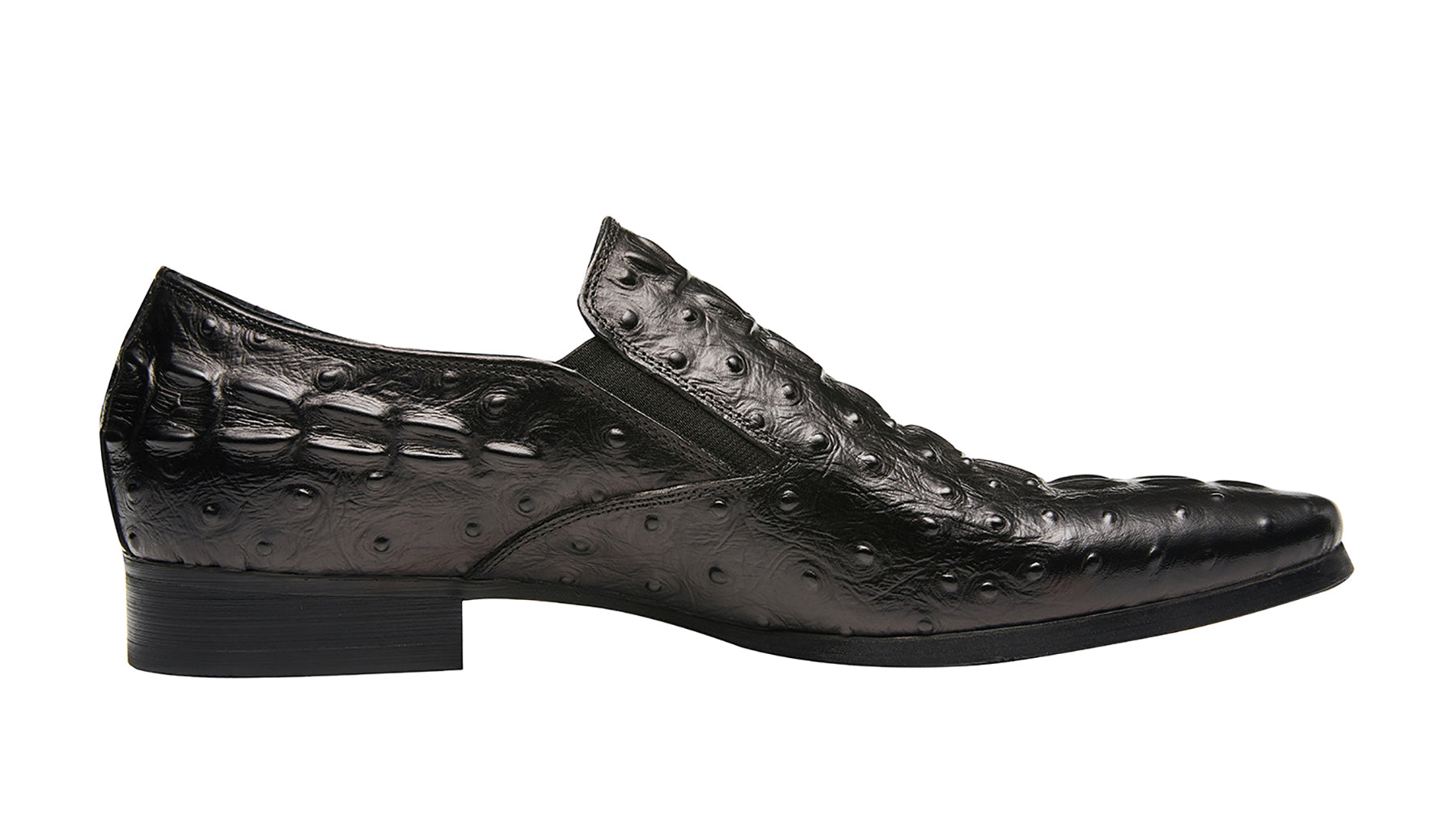 Mocasines de piel de cocodrilo sin cordones para hombre 