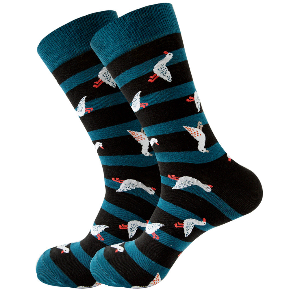 Juego de 1 par de calcetines de algodón de colores