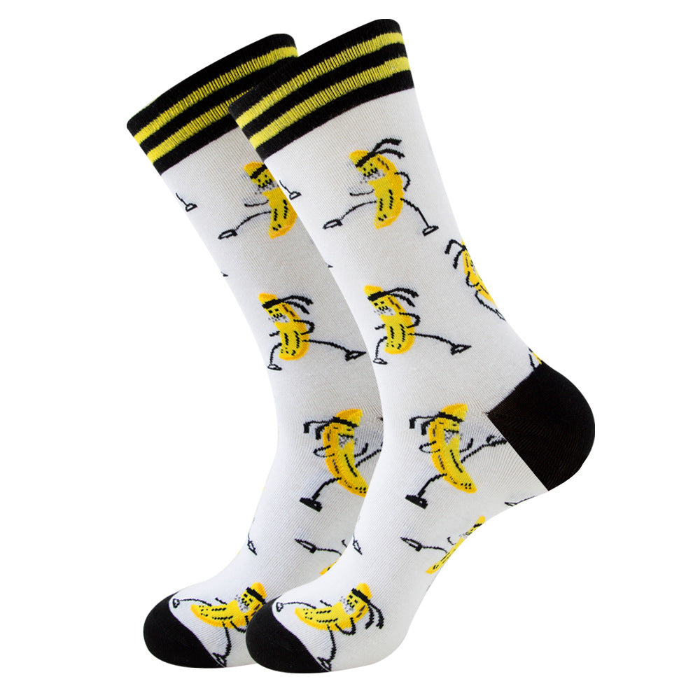 Fruits, Snacks & Space Socks 1 Pair Set