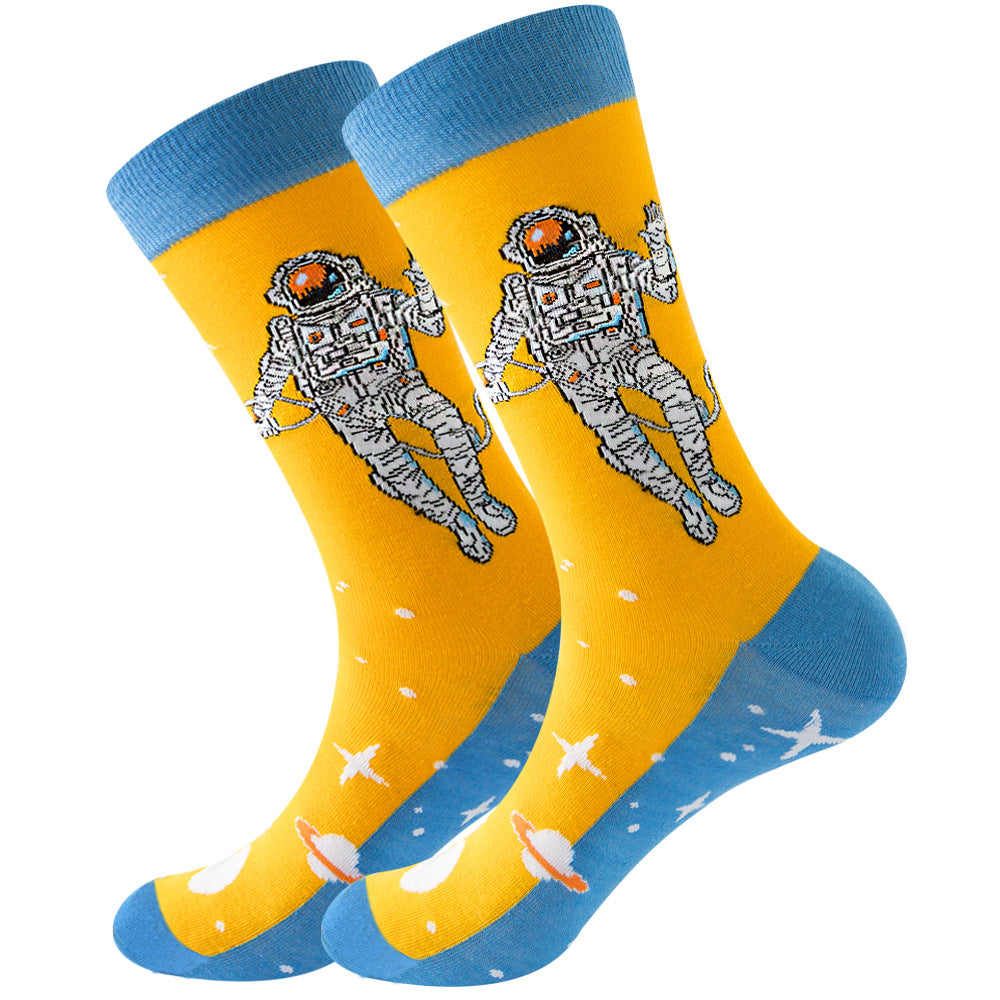 Astronaut Cotton Socks 1 Pair Set