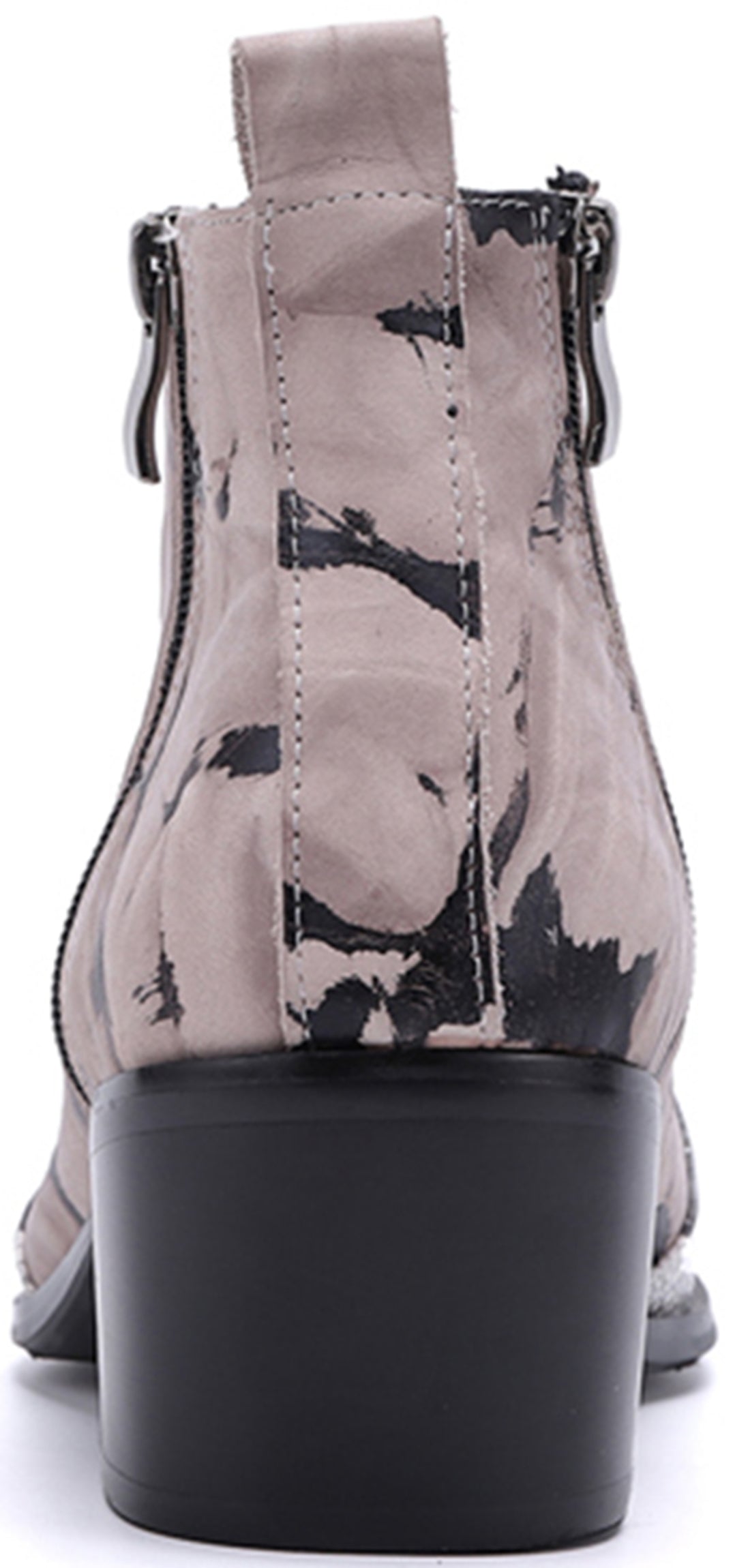 Botas vaqueras con punta de metal y piel de serpiente para hombre 