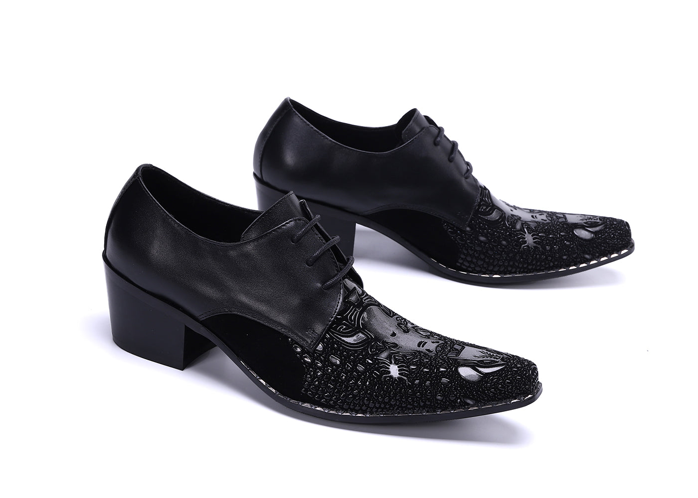 Men's Cuban Heel Ballroom Western Derby