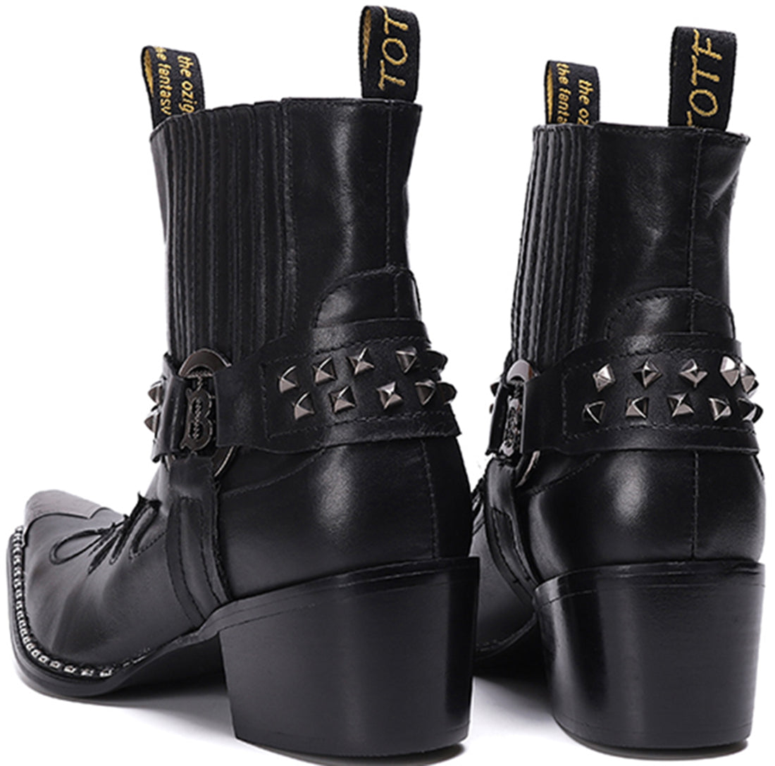 Men's Fashion High Top Western Boots