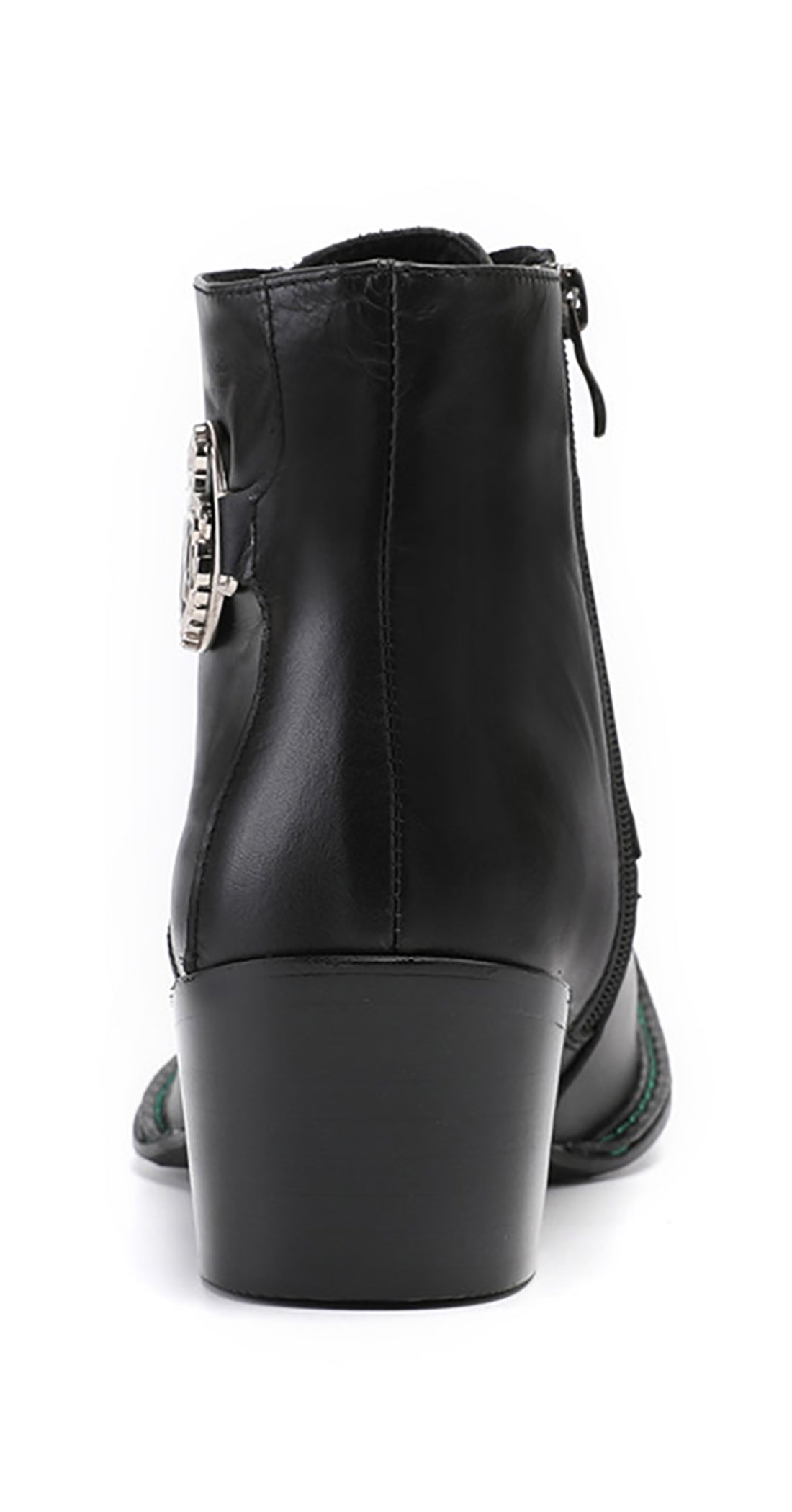 Botas vaqueras con corona y punta de metal cuadrada para hombre