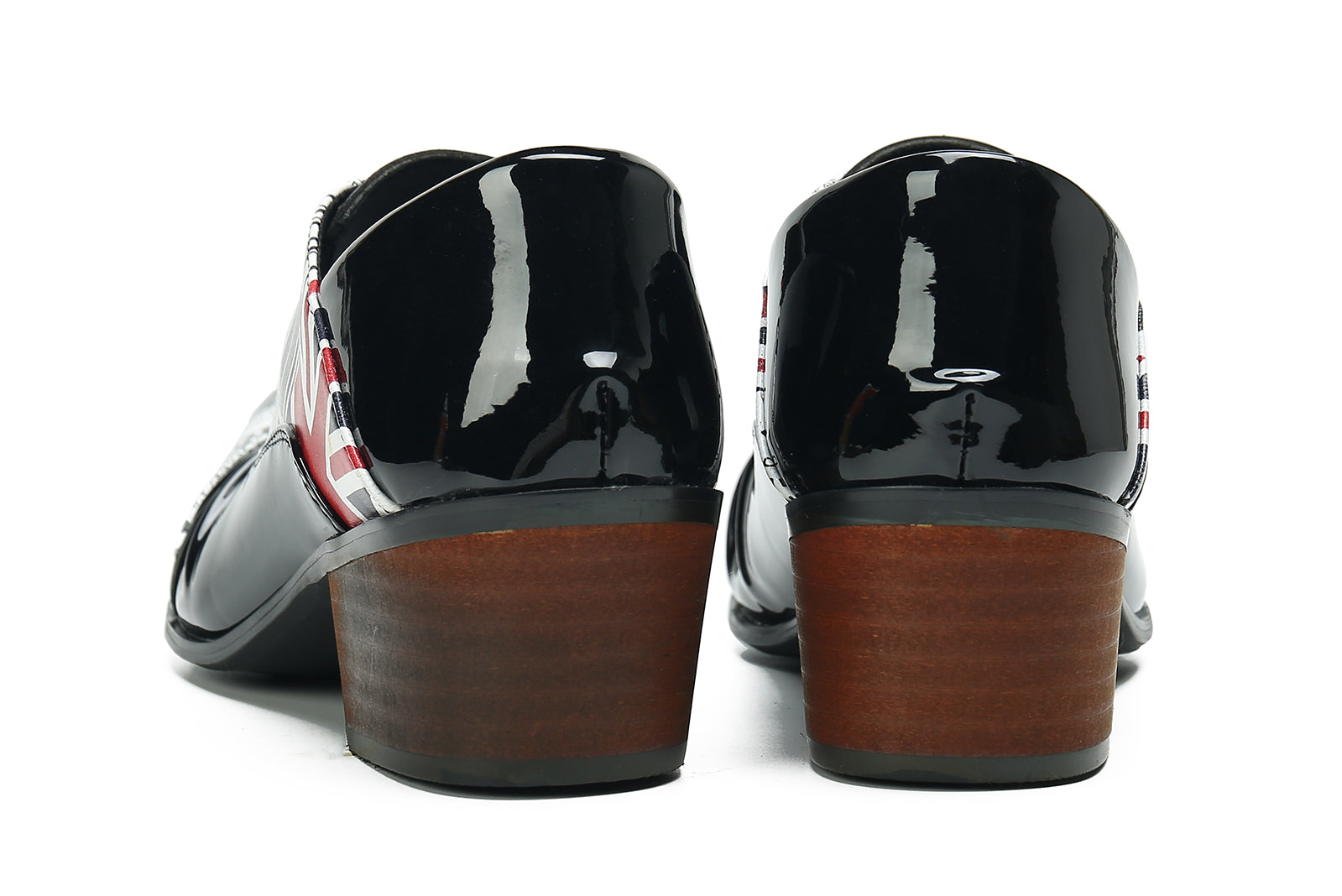 Men's Cuban Heel Leather Western Opera Pumps
