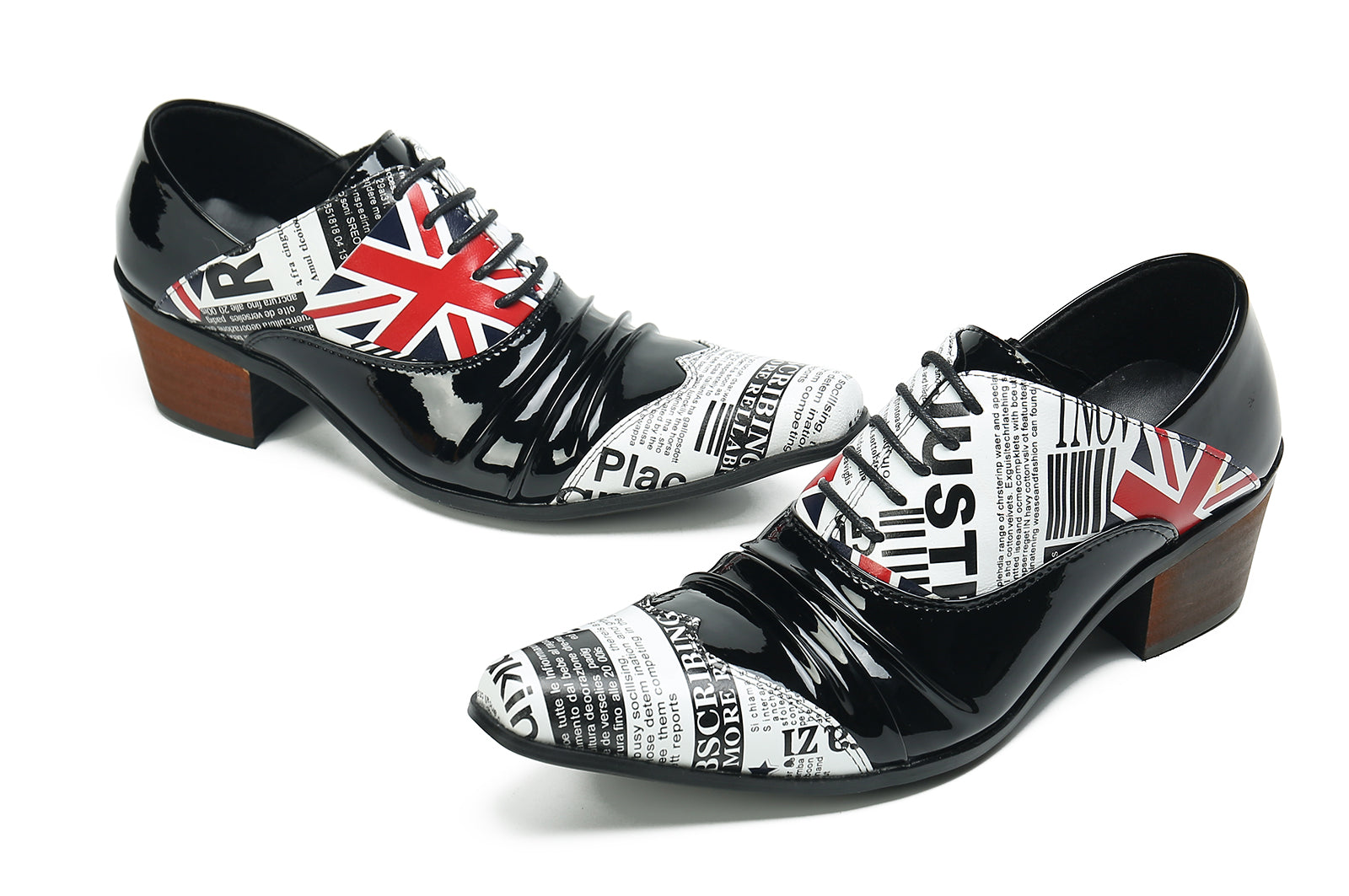 Men's Cuban Heel Leather Western Opera Pumps
