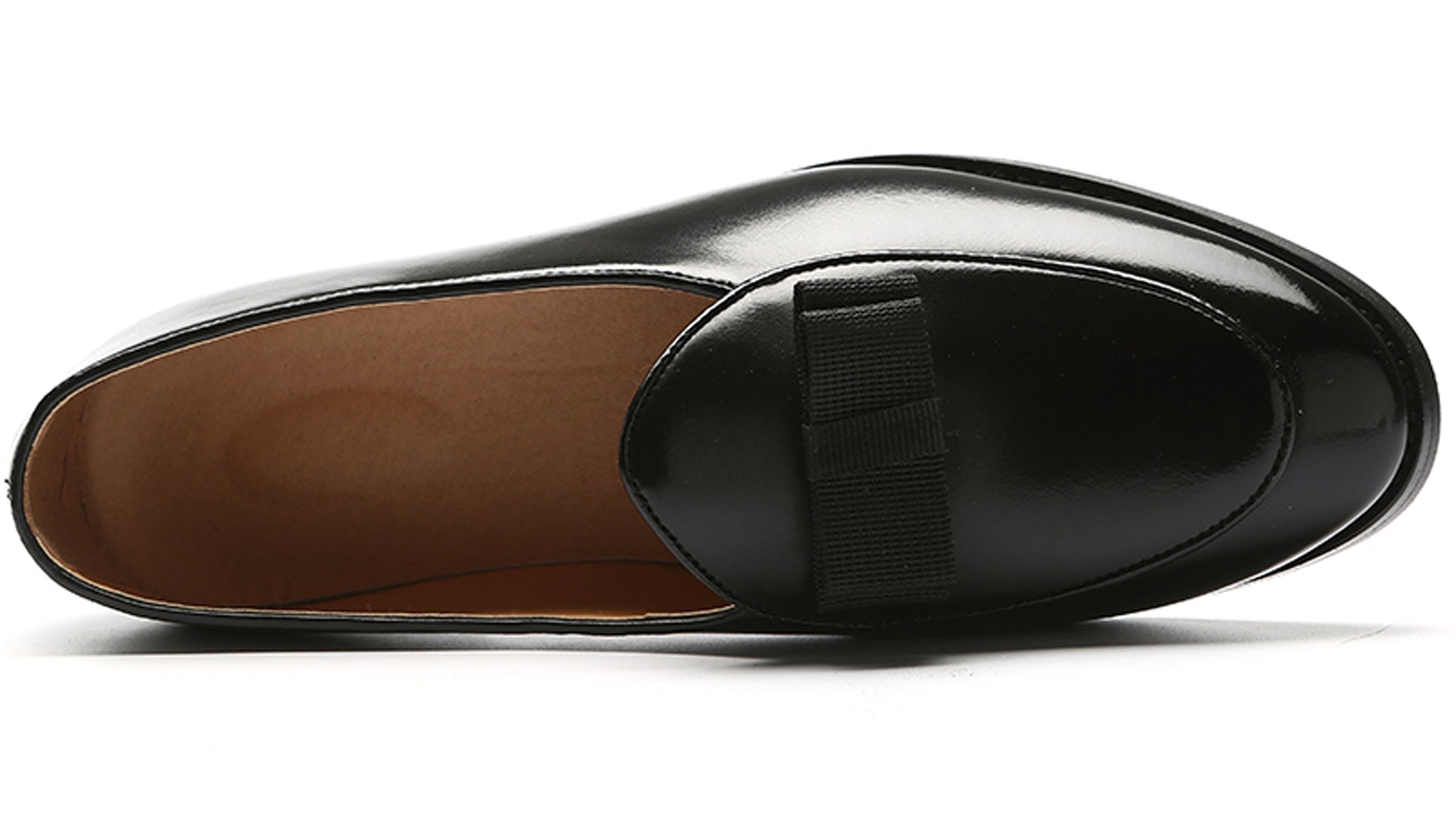 Men's Leather Bow Loafers