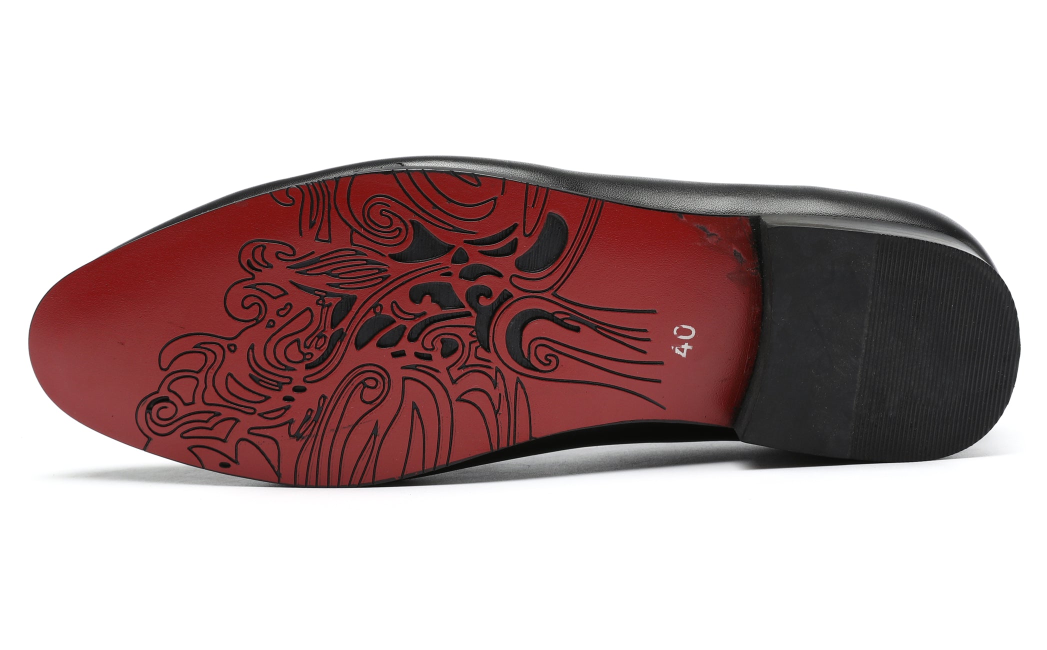 Men's Velvet Bow Smoking Loafers