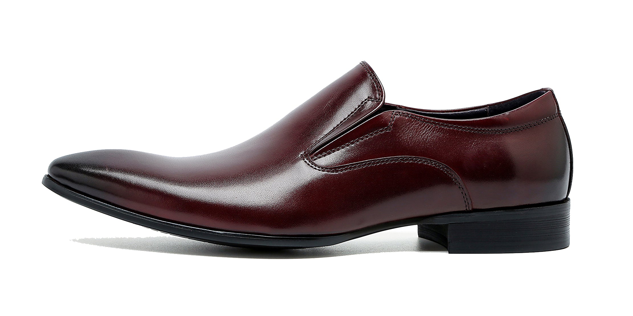 Mocasines formales de cuero sin cordones para hombre