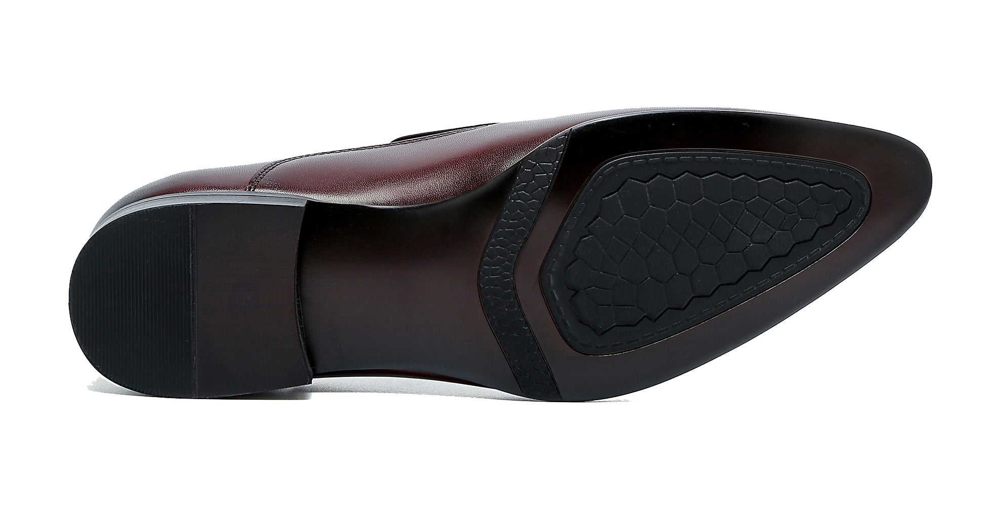 Mocasines formales de cuero sin cordones para hombre