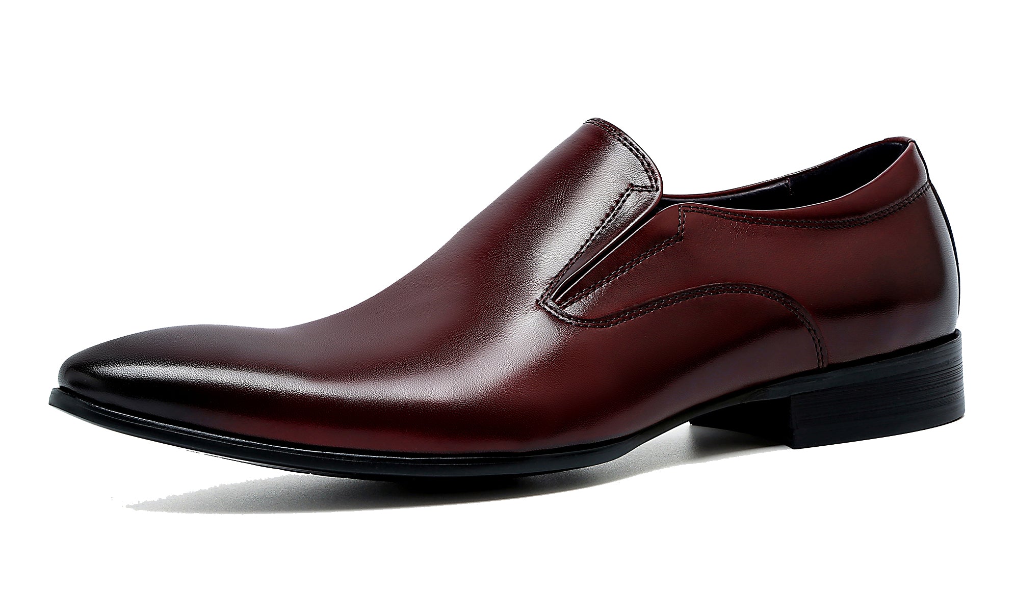 Mocasines formales de cuero sin cordones para hombre